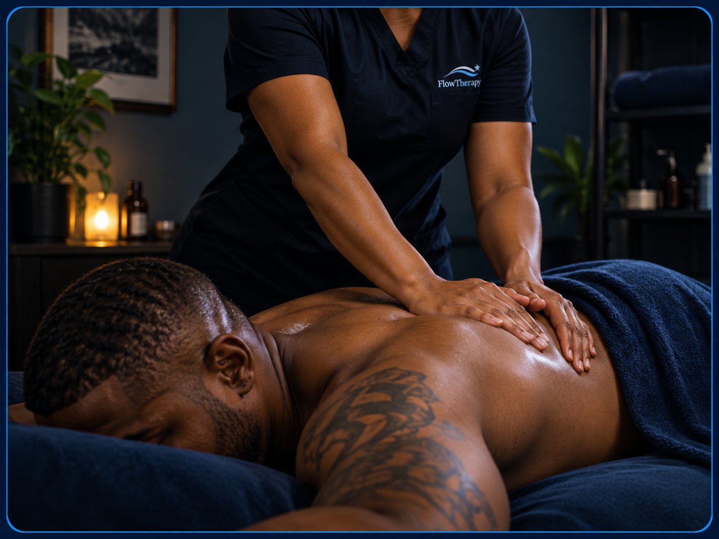 Therapeutic massage session